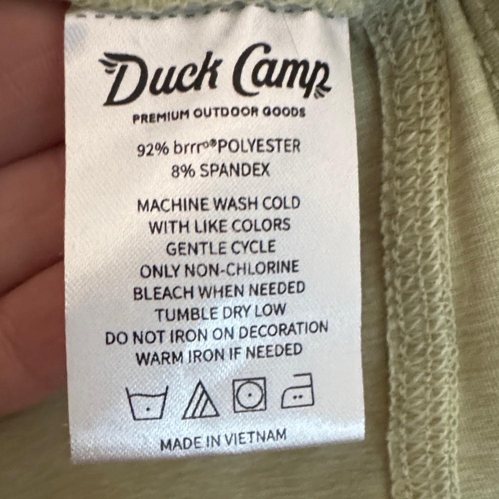 Duck Camp Rockport Hoodie Light Sage Hooded Long Sleeve Top - Picture 3 of 7